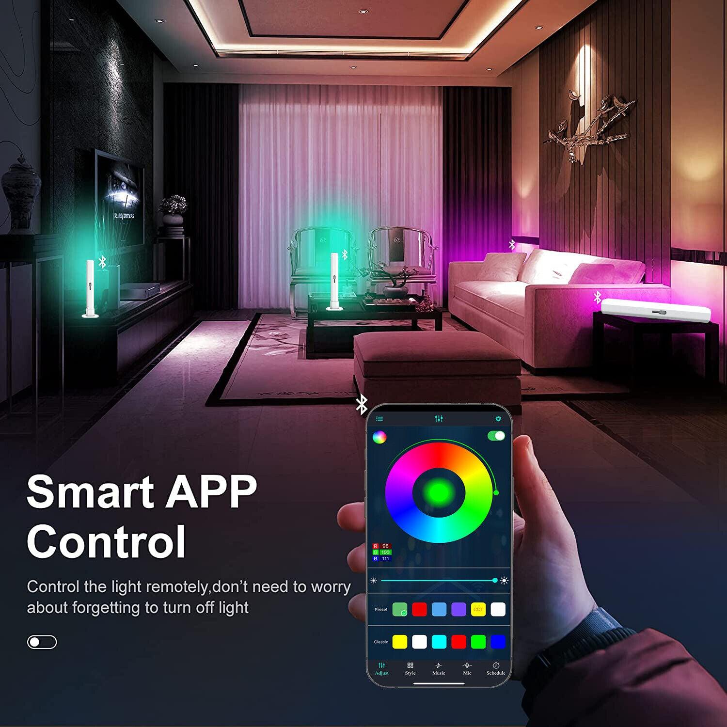 RGBIC LED Light Bar Strip Mood Lighting Home Desktop RGB Lamp Smart App Control - BESTA